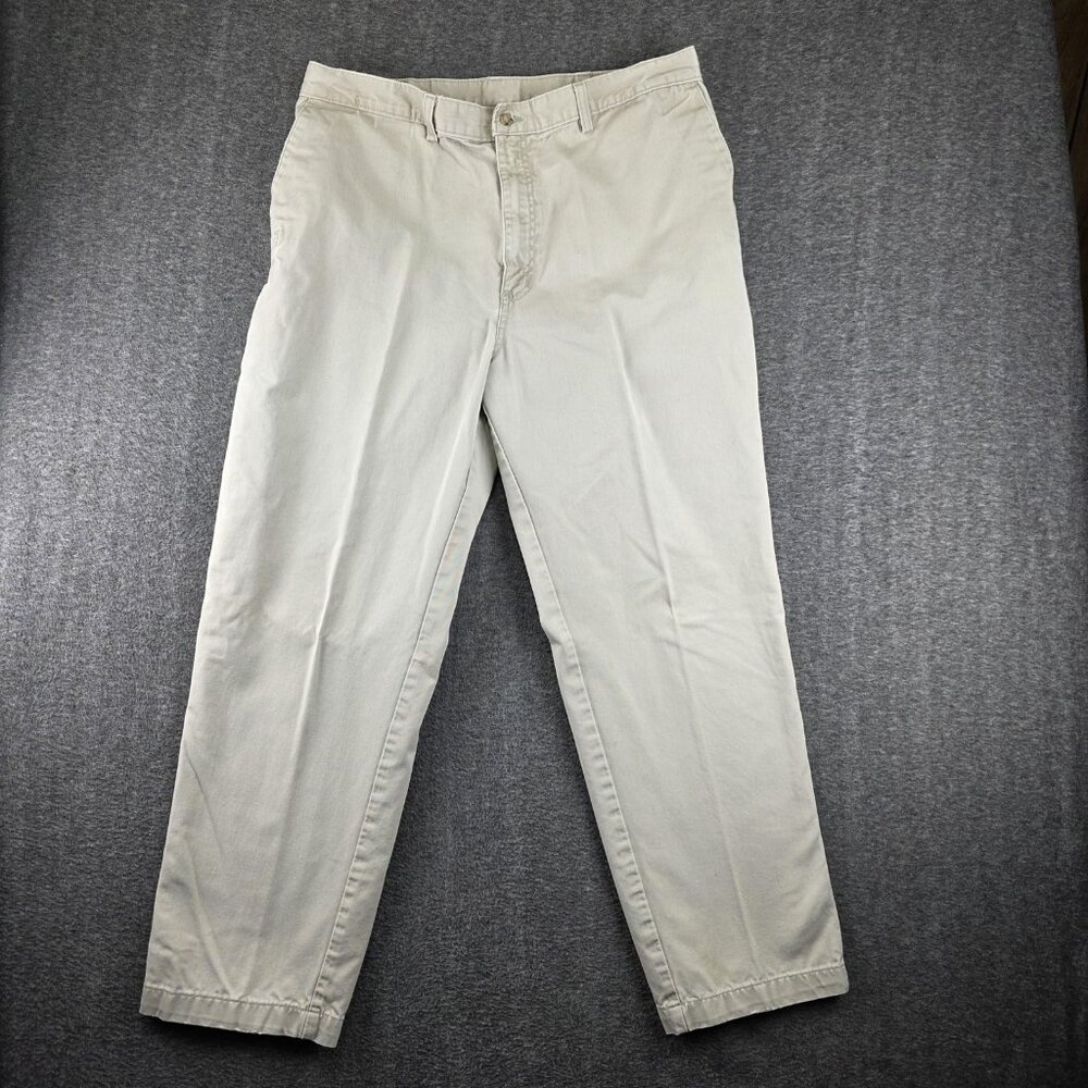 Carhartt Pants Mens 38x30 Beige Relaxed Fit Canvas Chino Work Casual B129STN